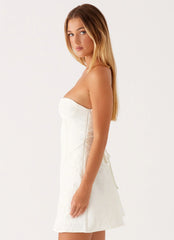 So Stylish Mini Dress - White