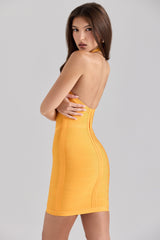 orange sherbet mini bandage dress