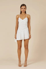 ODEZA MINI DRESS - WHITE