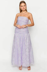 Sinclair Lilac Strapless Maxi Dress