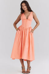 sorbet cotton corset sundress