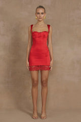CLAUDELLE MINI DRESS - RED