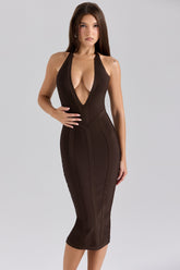 chocolat midi bandage dress