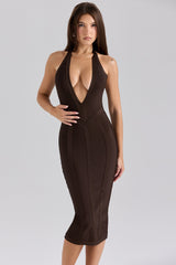chocolat midi bandage dress