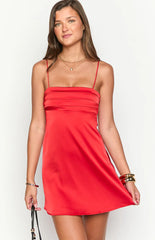 Chantell Red Mini Dress