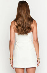 Dianna White Strapless Mini Dress