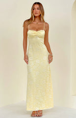 Ely Yellow Lace Maxi Formal Dress - PRE ORDER
