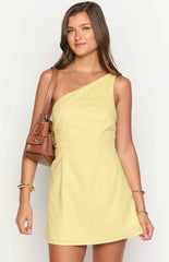 Freida Yellow Mini Dress