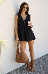 Hector Black Playsuit