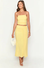 Silvie Yellow Maxi Skirt