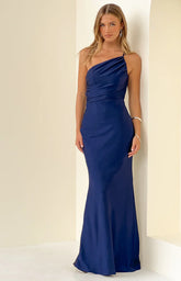 Tina Navy Formal Maxi Dress