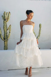 Paisley Tiered Ruffle Midi Dress