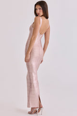 rosé bandage maxi dress - limited edition