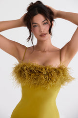 chartreuse maxi dress