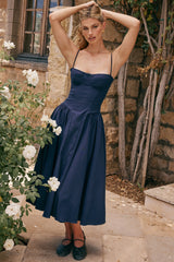 french navy corset sundress