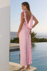 ZURINA LOW BACK MAXI DRESS - MUSK