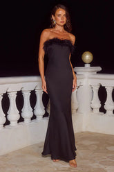 ARIANA STRAPLESS MAXI DRESS - BLACK
