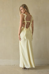 Sarila Ruffle Strap Maxi Dress