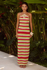 AKAYLA MAXI DRESS - RED MULTI