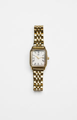Horatia Gold Square Face Chain Watch
