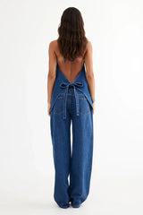 LIONESS Hills Halter Dark Denim
