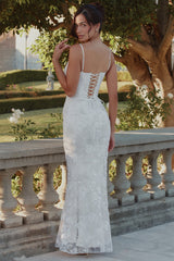 white hand beaded embellished bridal gown