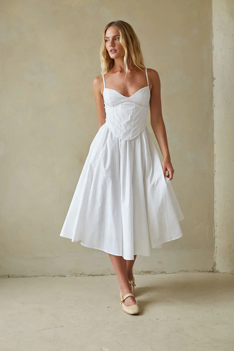 Britton Corset Midi Dress