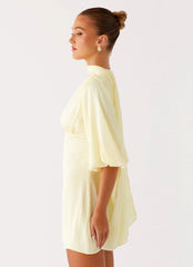 Mary Mini Dress - Yellow