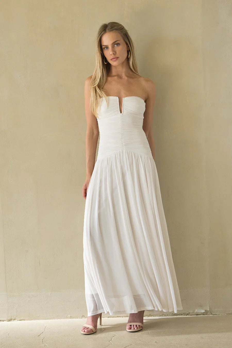 NIA Beverly Mesh Maxi Dress