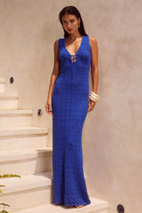 ELLIRA MAXI DRESS - COBALT BLUE