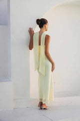 Olandria Lace Twist Maxi Dress