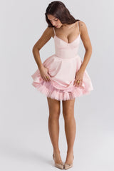 ballerina pink tulle mini dress