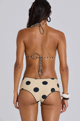 Lola Mini Short Bikini Bottoms In Polkadot Stripe