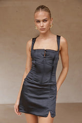 AMALDA MINI DRESS - BLACK