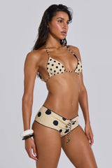 Lola Mini Short Bikini Bottoms In Polkadot Stripe