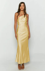 Tina Yellow Formal Maxi Dress