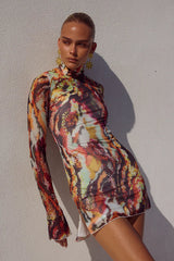 JORDI MINI DRESS - SONARA PRINT