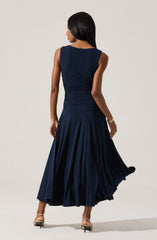 Melisandre High Neck Midi Dress