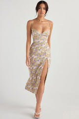 peony print  midi sundress