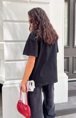 Alba Plain Black Tee
