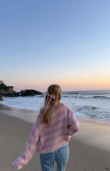 Bea Pink Striped Sweater