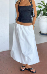 Dorothy White Bubble Hem Skirt