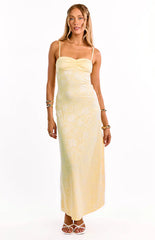 Ely Yellow Lace Maxi Formal Dress - PRE ORDER