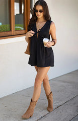 Hector Black Playsuit