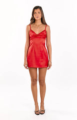 Honey Red Mini Dress