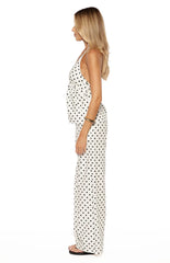 Imee White Polka Dot Top