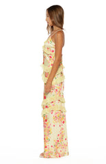 Inara Yellow Bloom Ruffle Maxi  - PRE ORDER