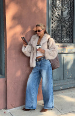 It Girl Sand Faux Fur Jacket - PRE ORDER