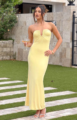 Julie Yellow Maxi Dress