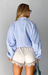 Lee Blue Stripe Funnel Neck Jacket - PRE ORDER
